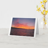 De Zonsondergang van San Francisco Kaart (Gele Bloem)