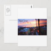 De Zonsondergang van San Jose Costa Rica Briefkaart (Voorkant / Achterkant)