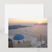 De Zonsondergang van Santorini Briefkaart (Voorkant / Achterkant)
