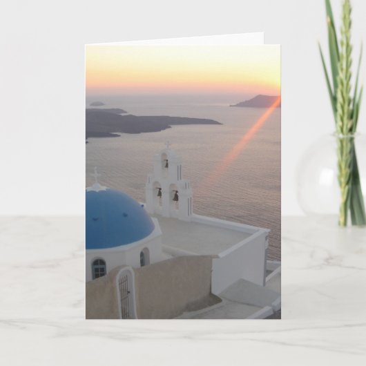 De Zonsondergang van Santorini Kaart (Voorkant)