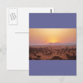 De Zonsondergang van Serengeti Briefkaart (Voorkant / Achterkant)
