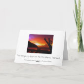 De zonsondergang van Thailand Kaart (Achterkant)