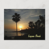 De zonsondergangbriefkaart van het Laguna Beach Briefkaart (Voorkant)