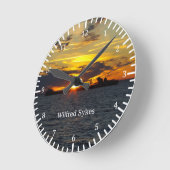 De zonsondergangklok van Wilfred Sykes Ronde Klok (Hoek)