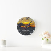 De zonsondergangklok van Wilfred Sykes Ronde Klok (Huis)