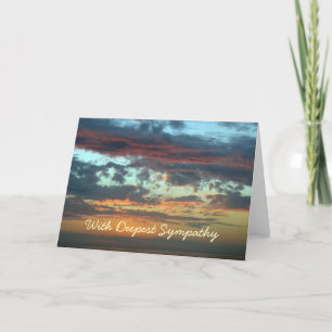 De zonsondergangwolken van de sympathie kaart