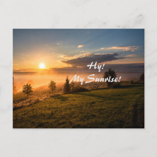 De zonsopgang feestdagenkaart