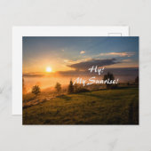 De zonsopgang feestdagenkaart (Voorkant / Achterkant)