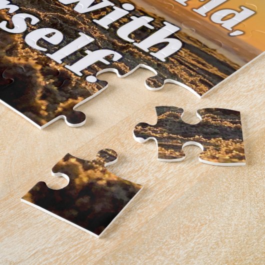 de zonsopgang op het strand te helderen legpuzzel (Zijkant)