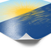 De zonsopgang over de Nieuwe Begin van de Oceaan Foto Afdruk (Hoek)