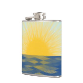 De zonsopgang over de Nieuwe Begin van de Oceaan Heupfles (Links)