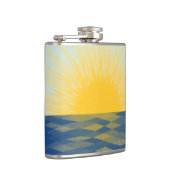 De zonsopgang over de Nieuwe Begin van de Oceaan Heupfles (Rechts)