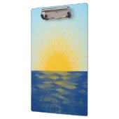 De zonsopgang over de Nieuwe Begin van de Oceaan Klembord (Links)