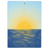 De zonsopgang over de Nieuwe Begin van de Oceaan Klembord (Achterkant)