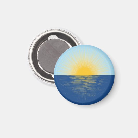 De zonsopgang over de Nieuwe Begin van de Oceaan Magneet (Voorkant / Achterkant)