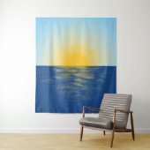 De zonsopgang over de Nieuwe Begin van de Oceaan Wandkleed (In situ)