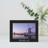 De zonsopgang over het briefkaart van de zwarte wi (Staand voorkant)