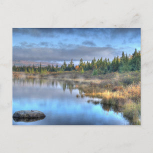 De Zonsopgang van de herfst bij Moosehead Meer Briefkaart