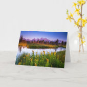 De Zonsopgang van Teton Kaart (Gele Bloem)