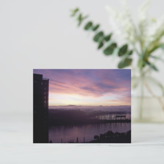 De Zonsopgang van Willamette Briefkaart (Staand voorkant)