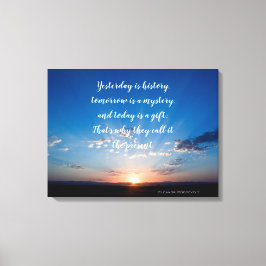 De zonsopgang vandaag is een schitterende Inspirer Canvas Afdruk