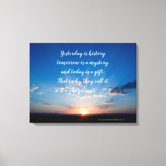 De zonsopgang vandaag is een schitterende Inspirer Canvas Afdruk