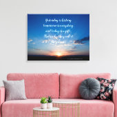 De zonsopgang vandaag is een schitterende Inspirer Canvas Afdruk (Insitu (Woonkamer))