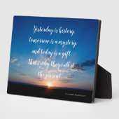 De zonsopgang vandaag is een schitterende Inspirer Fotoplaat (Zijkant)