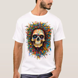 De zonvormige schedel t-shirt