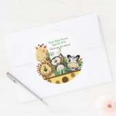 DE ZOO CREW (GEEL) Custom Favor Sticker (Envelop)