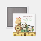 DE ZOO CREW (GEEL) Favor Magnet (Voorkant / Achterkant)