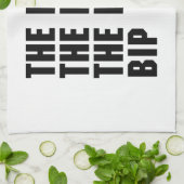 De zoombalk theedoek (Gevouwen)