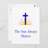 De zoon Shines Briefkaart (Voorkant / Achterkant)