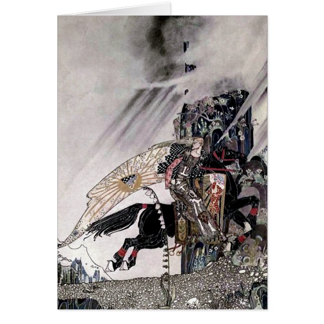 De zoon van de weduwe door Kay Nielsen Card (Voorkant)