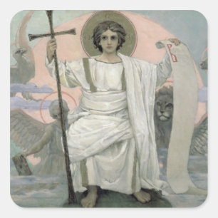 De zoon van God - het Woord van God, 1885-1996 Vierkante Sticker