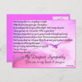 De Zorg van Don'y over me, Sympathy_Postcard Briefkaart (Voorkant / Achterkant)