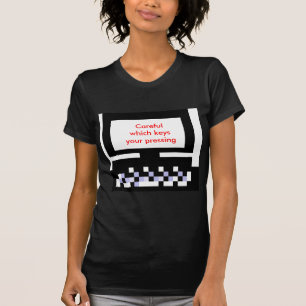 De zorgvuldige Computer van de Afbeeldingen van de T-shirt