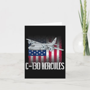 De zoute veteraan C-130 Hercules Amerikaanse vlag  Kaart