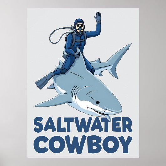De Zoutwater Cowboy Poster (Voorkant)