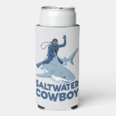 De Zoutwater Cowboy Seltzer Blikjeskoeler (Seltzer Achterkant)