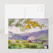 De Zuid-Afrikaanse Doornboom en Fingo Huts Briefkaart (Voorkant / Achterkant)