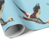 De Zuid-Afrikaanse gekroonde kraan in de middenvlu Cadeaupapier (Rol Hoek)