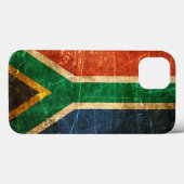 De  Zuid-Afrikaanse vlag van Scratched and Worn Case-Mate iPhone Case (Achterkant (horizontaal))