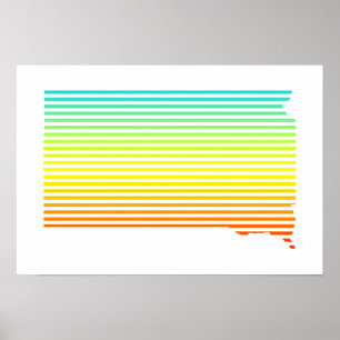 de zuid dakota chill fade poster