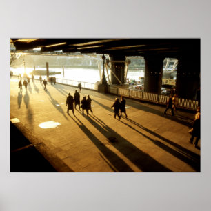 de zuidbank in londen poster