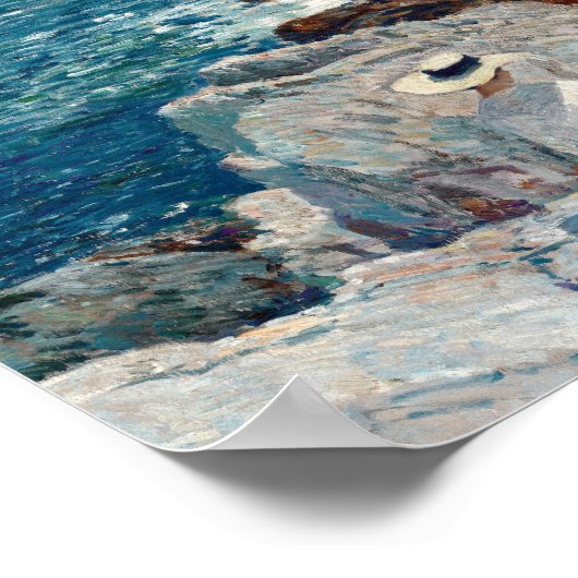 De Zuidelijke Ledges, Appledore | Childe Hassam Poster (Hoek)