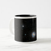 De Zuidelijke Pinwheel Galaxy 2 Tweekleurige Koffiemok (Voorkant links)
