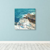 De zuidelijke randen, Appledore, van Childe Hassam Canvas Afdruk (Insitu (Houten vloer))