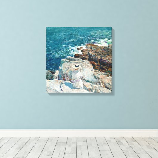 De zuidelijke randen, Appledore, van Childe Hassam Canvas Afdruk (Insitu (Houten vloer))