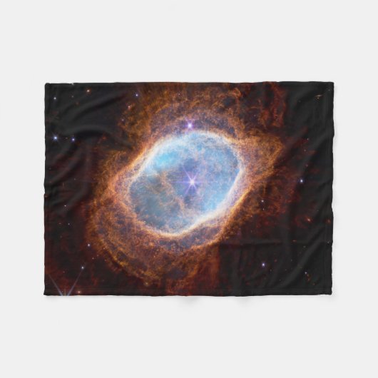 De Zuidelijke Ring Nebula Fleece Deken (Voorkant (Horizontaal))